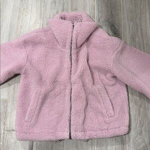 Lululemon Pink Sherpa Jacket size 10 NWOT